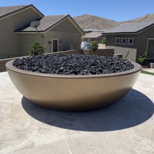 Concrete Wok Fire Bowl