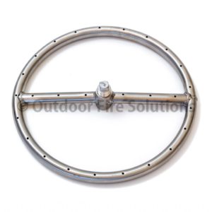 304 Stainless Steel Standard Fire Ring / Inlet: 1/2" - 3/4"